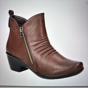 Brown Leather Ankle Boots